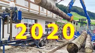 Impressionen 2020 / Mobiles Sägewerk, Portable Sawmill Big Mobile Bandsaw Throwback 2020 Impressions