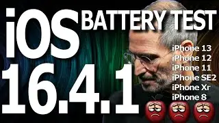 iOS 16.4.1 : Battery Life / Battery Drain / Battery Performance Test Video