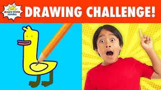 Podrás Terminar el Desafío de Dibujo con Ryan's World! Divertido Juego para Niños para Jugar Juntos!