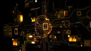 4K Technology HUD Element Intro Background   No Copyright Video