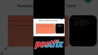 Notations of Stack Data Structure | infix | prefix | postfix