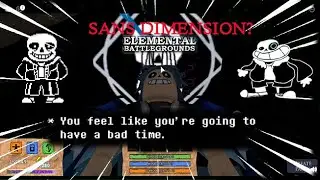 Traveling into the SANS dimension and transforming INTO SANS!!! ROBLOX, ELEMENTAL BATTLE GROUNDS