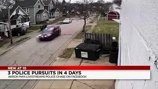 Akron man leads police on a pursuit while livestreaming on Facebook