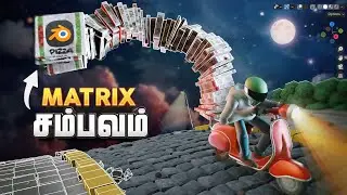 Blender 4.2 New Matrix nodes tutorial in Tamil 🤯