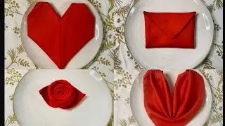 Valentine's Day Napkin Folds