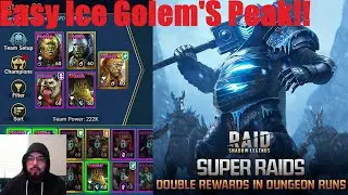Easy Ice Golem Peak!! Gnut Fusion Raid Shadow Legends