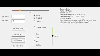 Slider for user forms VBA