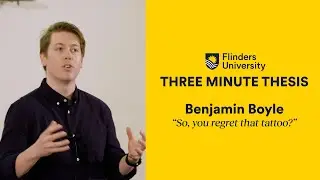 3MT 2024 | Benjamin Boyle - So, You Regret That Tattoo?