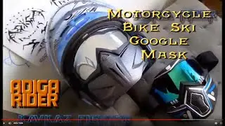 1k masque ski - casque moto - Goggle Mask Helmet -  Custom Motorcycle Bike Ski - Adiga Rider