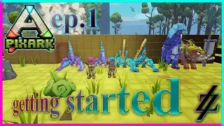 Starter base and tames: Pixark ep1