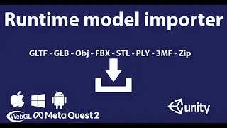 Runtime model importer (from storage/URL + download and save model)in unity