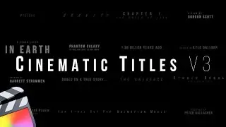 FREE Cinematic Titles V3 for Final Cut Pro | TIP312. 무료 파이널컷 시네마틱 타이틀 V3 공유