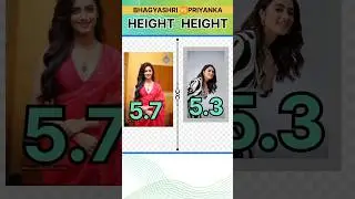 Bhagyashri Borse vs Priyanka Mohan | Golden Sparrow song | #bhagyashriborse #priyankamohan #trending
