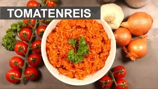 Tomatenreis als Beilage - griechisch - Rezept - (vegan)