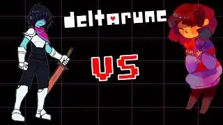 Deltarune против Undertale - Крис против Фриск (Перевод анимации)