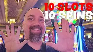 10 Slots, 10 Spins Each at Mandalay Bay Las Vegas.  Is it possible to win?