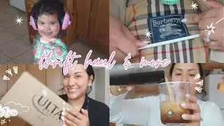 AMAZING THRIFT HAUL VINTAGE BURBERRY & MORE + VLOGGY VLOG