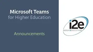 Announcements Channel in Microsoft Teams