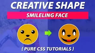 Smile Face Using Pure CSS By VRPawar  Plz SUBSCRIBE My Channels for the Daily Videos