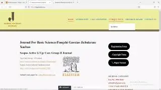 Scopus Indexed Fake Journal | Journal of Basic Sciences | Indexed In Scopus | Predatory Journals