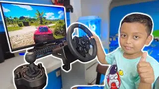 REIHAN PLAY VIDEO GAME WITH GAMING STEERING WHEEL
