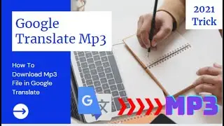 How to Download MP3 File From Google Translate In English Version