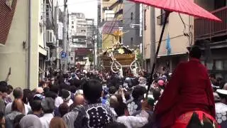 平成26年 鳥越まつり 鳥越流バトル担ぎ 千貫 本社神輿渡御。