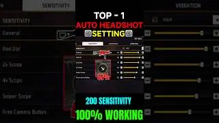 Free Fire Headshot setting 2025 ⚡ Best Sensitivity Settings ⚙️| Sensitivity + Hud Settings Free Fire