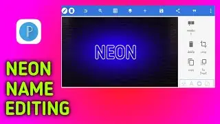 pixellab-How to make neon text editing || santosh tech