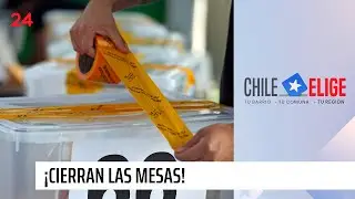 ¡Cierran las mesas!: en breve comienza conteo de votos | 24 Horas TVN Chile