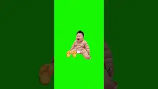 laughing baby green Screen