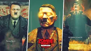 ALL H!TL€R Cutscenes & BossFight - Zombie Army Trilogy  GamePlay