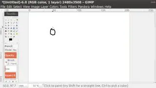 GIMP Pencil Tool