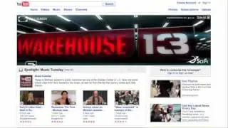 SyFy Warehouse 13 YT Homepage Ad