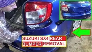 Rear Bumper Removal and Replacement SUZUKI SX4 FIAT SEDICI 2006 2007 2008 2009 2010 2011 2012 2013