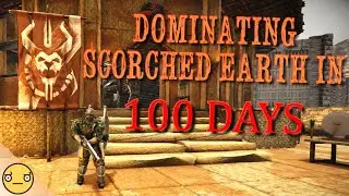 I survived 100 Days of MODDED Scorched Earth... | ARK 100 Days