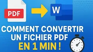 Comment convertir un fichier PDF en Word sans utiliser  de logiciel