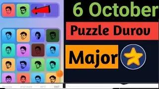 6 October Major puzzle durov Solved Today |Major Daily combo card 6 October Major puzzle