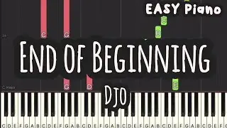 Djo - End of Beginning (Easy Piano, Piano Tutorial) Sheet