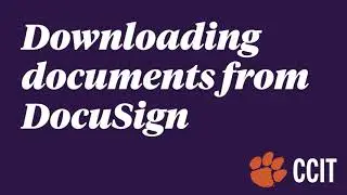 Downloading Documents from DocuSign