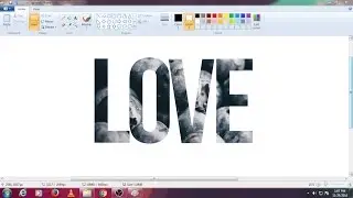 Text Tutorial in MS Paint | How to put an Image into Beautiful Text