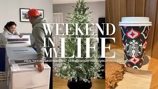 VLOG | Viral TikTok Christmas Tree, New Bedroom Furniture + Christmas Drinks