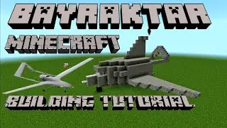 Bayraktar TB2 (Байрактар). MINECTAFT. Building tutorial.