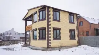 Каркасный дом 94м2 на винтовых сваях