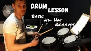 Beginners Drum Lesson: Basic Hi Hat Grooves