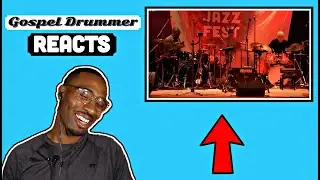 Gospel Drummer REACTS to Larnell Lewis and Mark Kelso Jazz Festival Drum Shed
