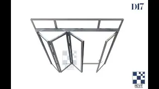 Thư viện cửa nhôm ・Xingfa・Revit Family's Aluminium door Open