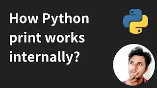 I changed the Python print statement to understand how it works internally