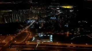 ВНУКОВО - НОЧНОЙ ЗАХОД НА ПОСАДКУ / NIGHT LANDING AT VNUKOVO  AIRPORT
