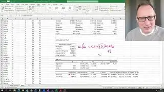 Worked Regression Example in EXCEL